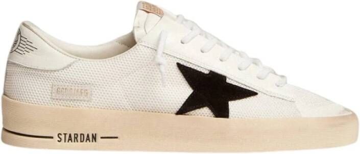 Golden Goose Witte Sneakers met Zwarte Sterdetail