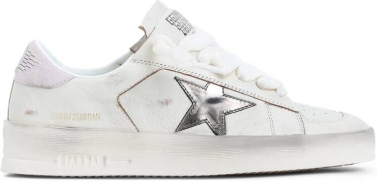 Golden Goose Witte Sneakers Stijlvol Lederen Mix