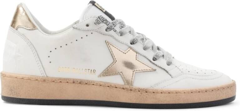 Golden Goose Gelamineerde ster en hiel van lederen bovenwerk White Dames