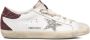 Golden Goose Bordeaux Wit Leer Suède Sneakers White Dames - Thumbnail 11