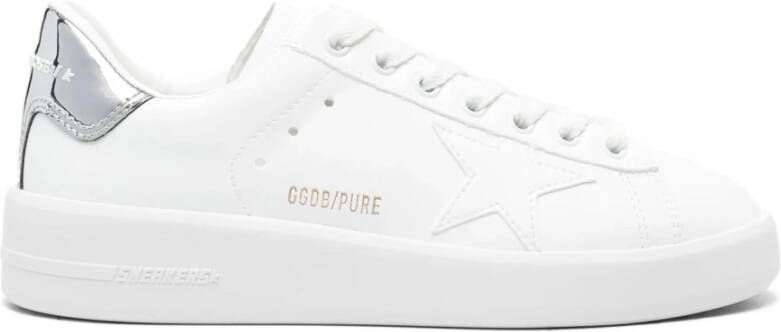 Golden Goose Witte Ster Sneakers Veters Ronde Neus White - Foto 4