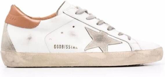 Golden Goose Witte Super-Star Lage Top Sneakers White Heren