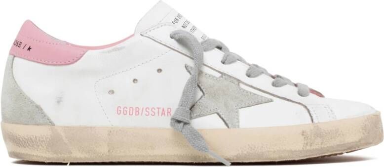 Golden Goose Sneakers met versleten effect en sterrenlogo Beige Dames