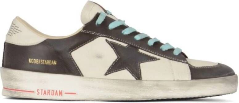 Golden Goose Witte Veterschoenen met Sterdetail