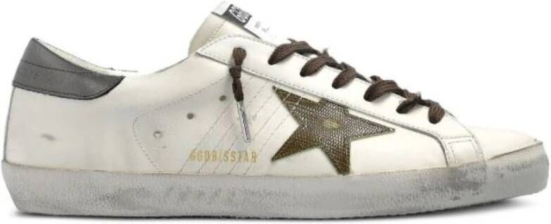 Golden Goose Witte Veterschoenen met Sterpatch