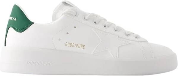 Golden Goose 10502 Wit Groen Pure Bio Based Upper en Star Matt Leren Hak Sneakers White Heren