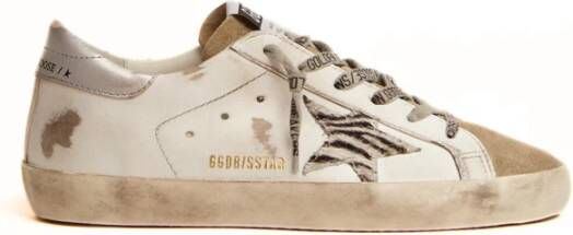 Golden Goose Zebra Print Super-Star Sneakers Chic Style