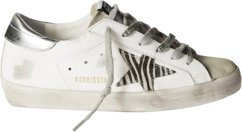 Golden Goose Zebra Suède Leren Superstar Sneakers