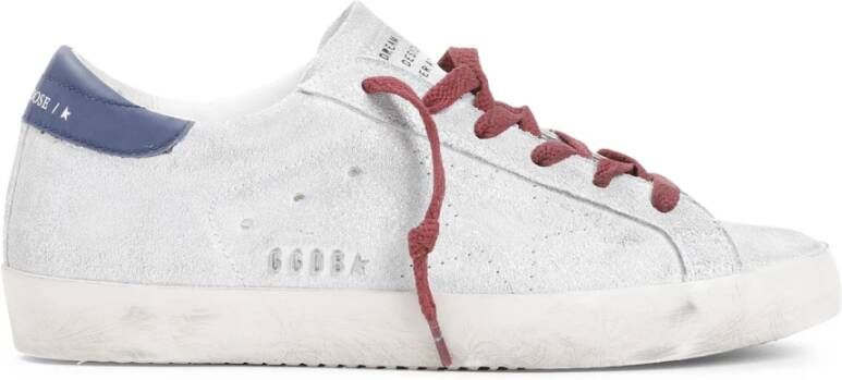 Golden Goose Zilver Wit Blauw Superstar Sneakers White Dames