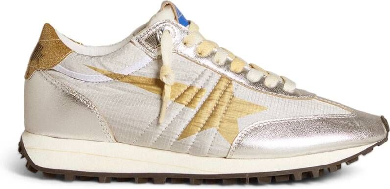 Golden Goose Zilveren Glitter Ster Sneakers