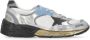 Golden Goose Zilveren Leren Sneakers met Sterdetail - Thumbnail 1