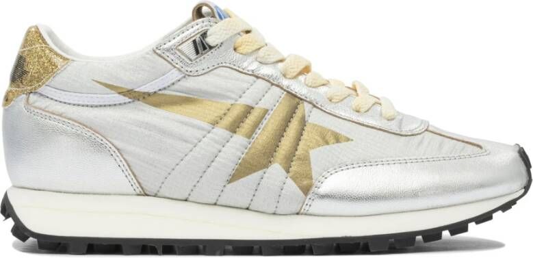 Golden Goose Low-Top Sneakers Running Marathon Sneakers in zilver