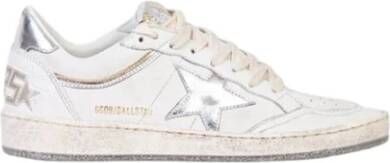 Golden Goose Zilveren Ster Leren Sneakers