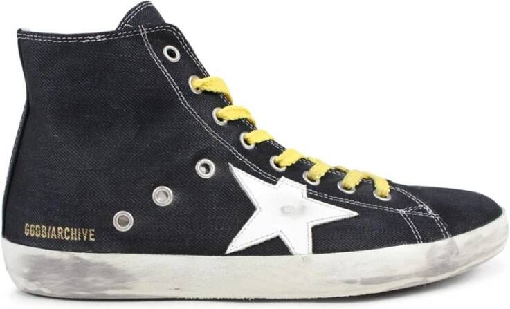 Golden Goose Zwarte Canvas High-Top Sneaker