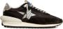 Golden Goose Zwarte Stof Suède Hardloop Marathon Sneakers Black Heren - Thumbnail 1