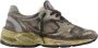 Golden Goose Low-Top Sneakers Running Dad Sneakers Leather Black in grijs - Thumbnail 1