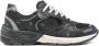 Golden Goose Zwarte leren hardloopsneakers - Thumbnail 1