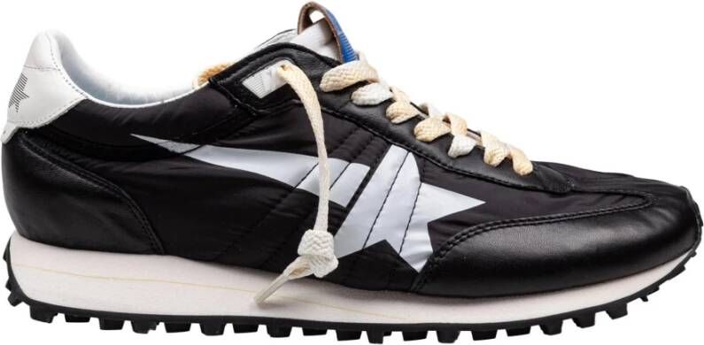 Golden Goose Stijlvolle Veterschoenen met Sterdetail Black Heren