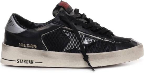 Golden Goose Stardan Suede Sneakers met Nappa Details Black Heren
