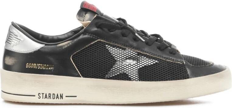 Golden Goose Zwarte Starsan Vintage Mesh Sneakers Black Heren