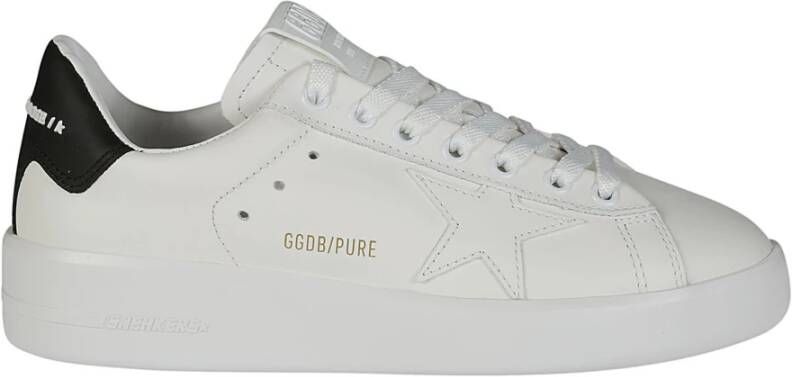 Golden Goose Zwarte Leren Ster Sneakers White Dames