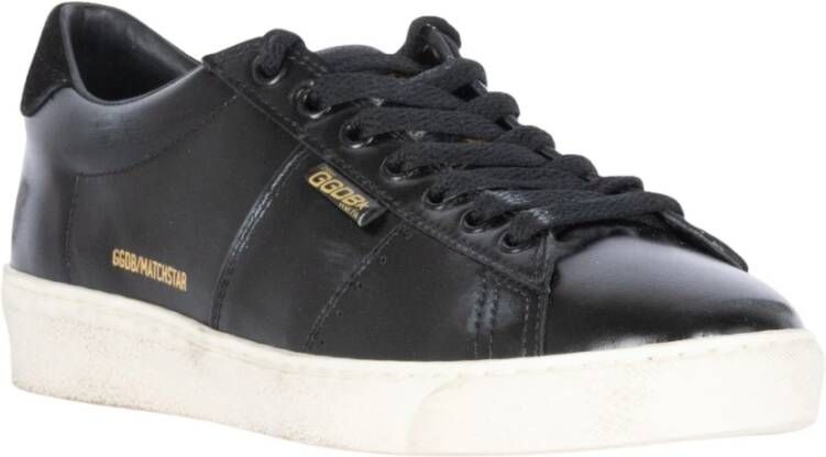 Golden Goose Zwarte Matchstar Leren Sneakers