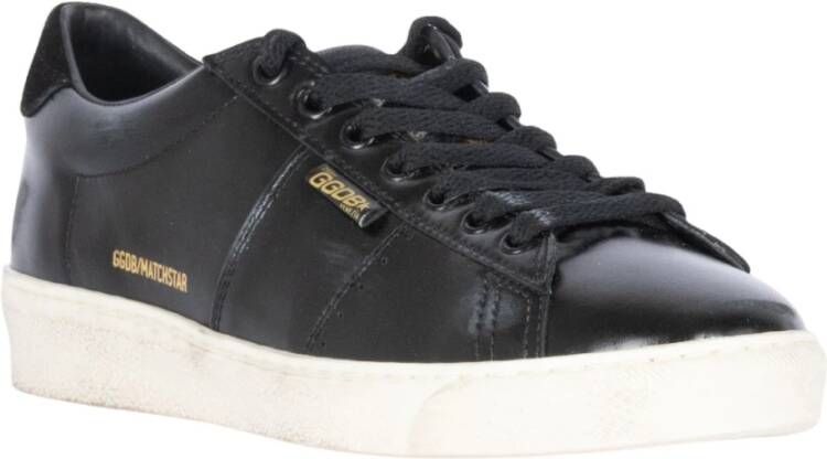 Golden Goose Zwarte Matchstar Leren Sneakers
