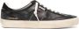 Golden Goose Zwarte leren vetersneakers rubberen zool Black Heren - Thumbnail 1