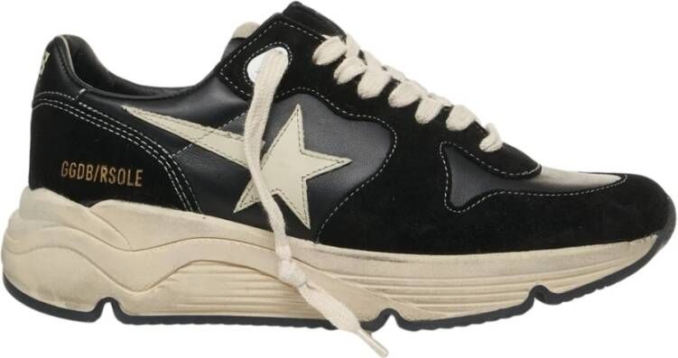 Golden Goose Zwarte Sneakers Running Sole Stijl