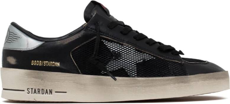 Golden Goose Zwarte Starsan Vintage Mesh Sneakers Black Heren