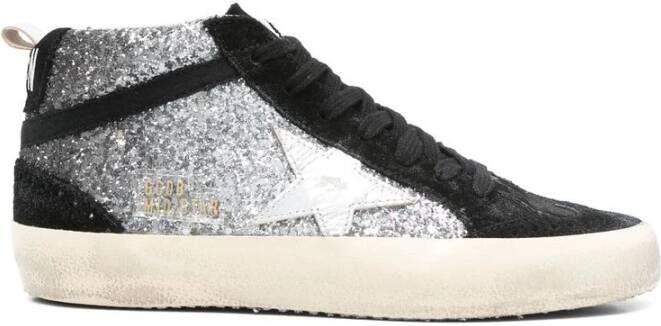 Golden Goose Zwarte Veterschoenen met Treklipje