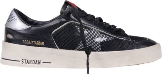 Golden Goose Zwarte Starsan Vintage Mesh Sneakers Black Heren