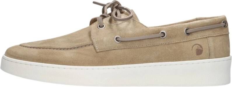 Goosecraft Beige Suède Veterschoenen Stijlvol Model Beige Heren - Foto 2