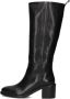 Goosecraft Elegante Zwarte Leren Kniehoge Laarzen Black Dames - Thumbnail 3