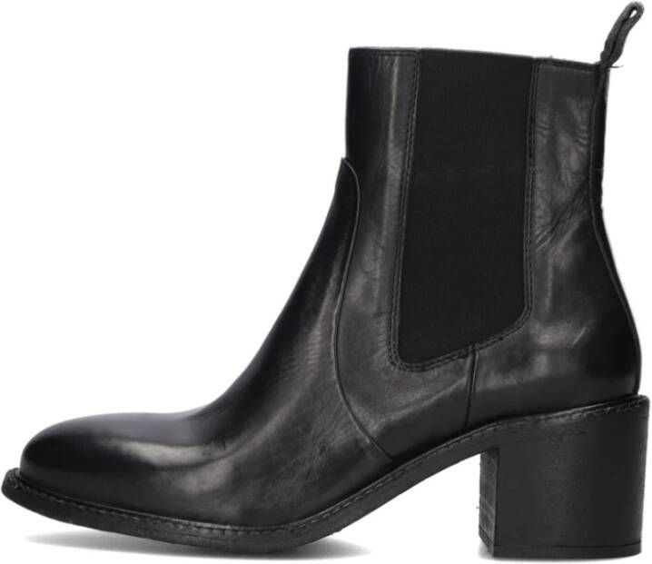 Goosecraft Zwarte Leren Enkellaarsjes Celine 1-A