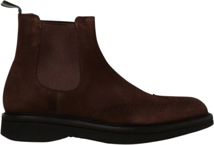 Green George Brogue Enkellaarsjes