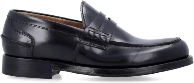 GREEN GEORGE Gepolijste Leren Penny Loafers