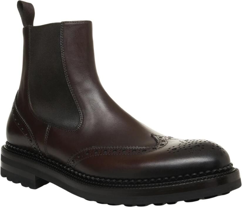 Green George Stijlvolle Enkellaarsjes in Bruin