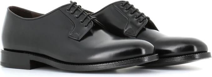 Green George Zwarte geborsteld leren Derby schoenen - Foto 2