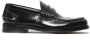 Green George Handgemaakte Zwarte Leren Mocassin Loafers - Thumbnail 1