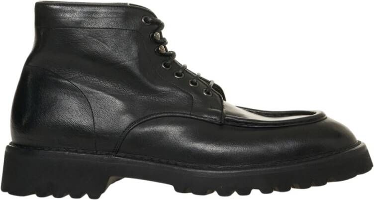 Green George Klassieke Leren Enkellaarzen in Zwart - Foto 2