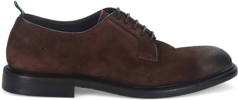 Green George Met de hand vervaardigde Suède Derby Schoenen Bruin