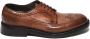 Green George Bruin Leren Derby Schoenen Swallowtail Design - Thumbnail 1