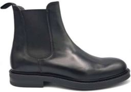 Green George Zwarte leren Beatles schoenen