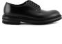 Green George Zwarte Leren Derby Veterschoenen - Thumbnail 1