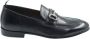 Green George Zwarte leren mocassinschoenen - Thumbnail 1