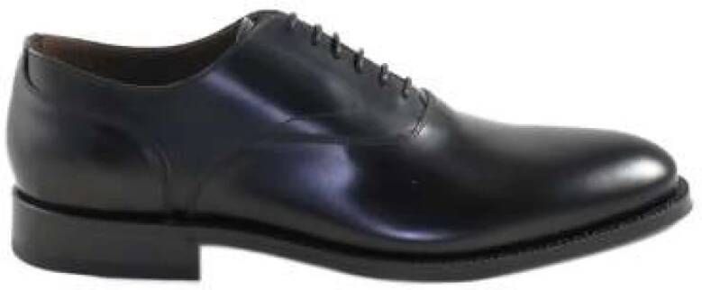 Green George Zwarte leren Oxford schoenen Black Heren