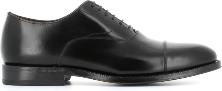 Green George Zwarte Leren Oxford Schoenen Black Heren