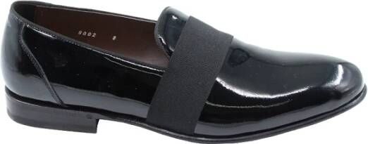 Green George Zwarte platte schoenen voor mannen