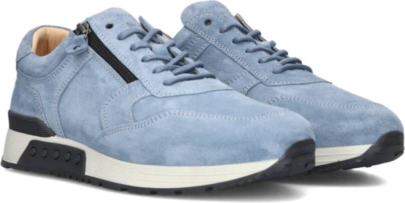 Greve Blauwe Jeans Sneakers Blue Heren